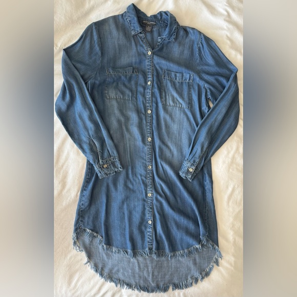designer tshirt dress Long Silk T-Shirt round neck prom dresses Lovely Denim Blue Georgette Shirt Dress offers casual Length:Regular Length